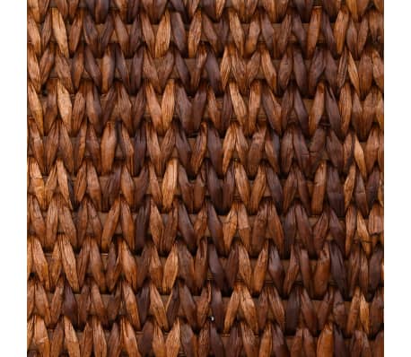 vidaXL Bancs de rangement lot de 2 et coussin marron 69 cm quenouille