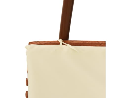 vidaXL Swing Chair Cream