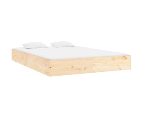 vidaXL Cadre de lit super king size Bois massif 180x200 cm