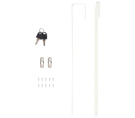 vidaXL Espejo con joyero y luces LED para pared
