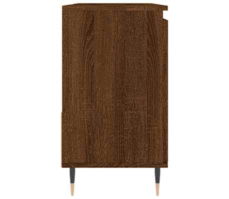 vidaXL Armario de baño madera contrachapada marrón roble 65x33x60 cm