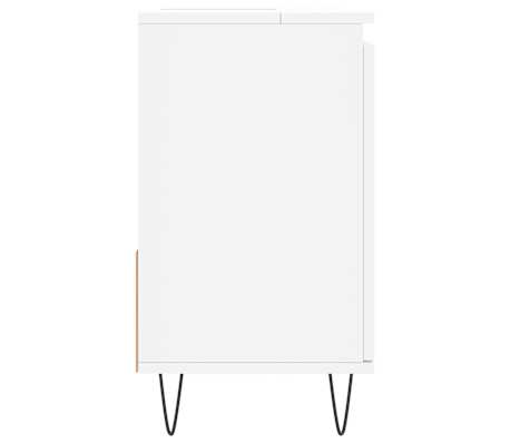 vidaXL Armario de baño madera contrachapada blanco 65x33x60 cm