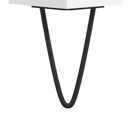 vidaXL Armario de baño madera contrachapada blanco 65x33x60 cm
