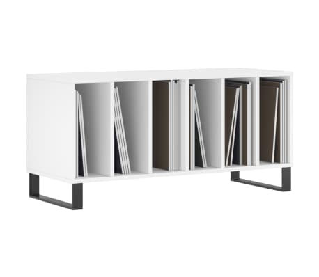 vidaXL Mueble para discos madera contrachapada blanco 100x38x48 cm