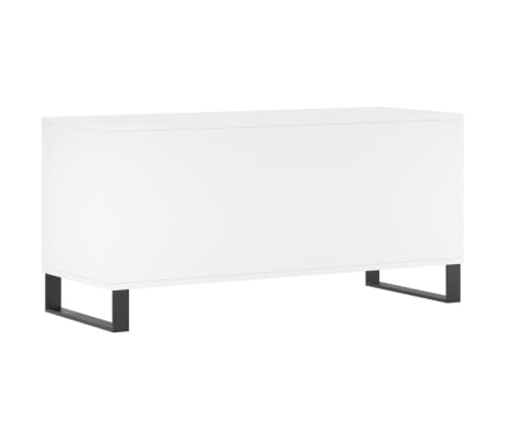 vidaXL Mueble para discos madera contrachapada blanco 100x38x48 cm
