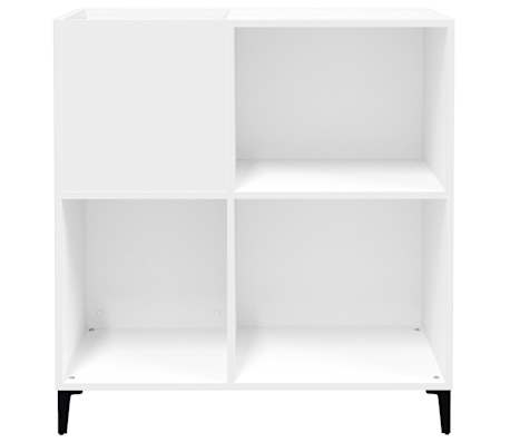 vidaXL Mueble para discos madera contrachapada blanco 84,5x38x89 cm
