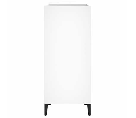 vidaXL Mueble para discos madera contrachapada blanco 84,5x38x89 cm