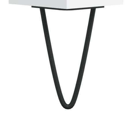 vidaXL Mueble de TV madera de ingeniería blanco 69,5x30x50 cm