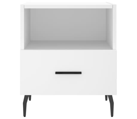 vidaXL Mesitas de noche 2 uds madera ingeniería blanco 40x35x47,5 cm
