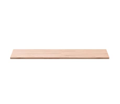 vidaXL Encimera de baño madera maciza de haya 100x50x1,5 cm
