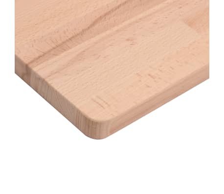 vidaXL Encimera de baño madera maciza de haya 100x50x1,5 cm