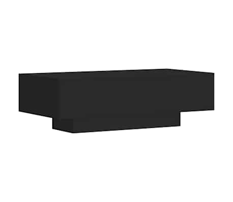 vidaXL Table basse noir 100x49,5x31 cm bois d'ingénierie