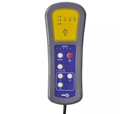 vidaXL Fauteuil inclinable de massage et repose-pieds crème similicuir