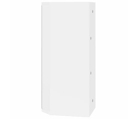 vidaXL Armoire de bain à miroir d'angle blanc 30x24x60 cm