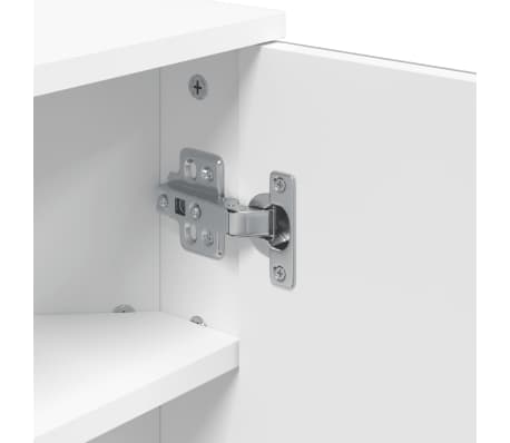 vidaXL Armoire de bain à miroir d'angle blanc 30x24x60 cm