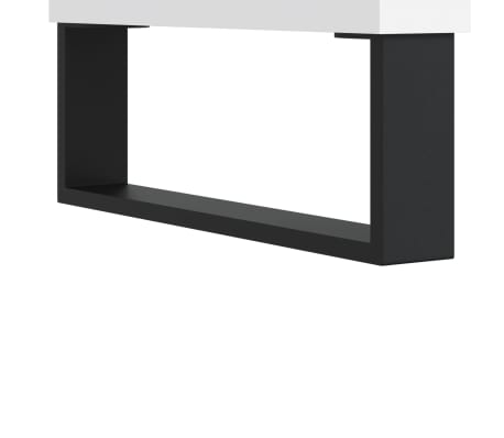 vidaXL Mesita de noche madera contrachapada blanco 40x35x50 cm