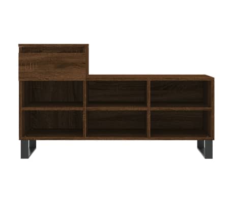 vidaXL Armoire à chaussures Chêne marron 102x36x60cm Bois d'ingénierie