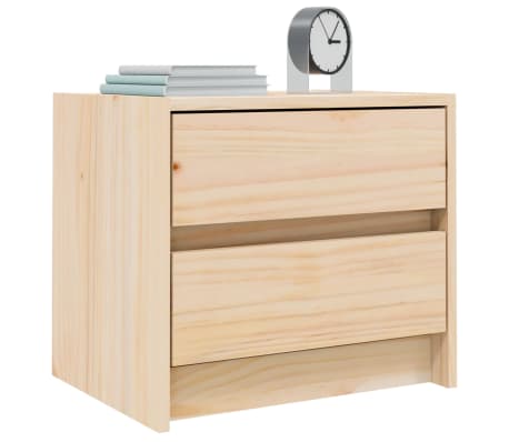 vidaXL Tables de chevet 2 pcs 40x31x35,5 cm bois de pin massif