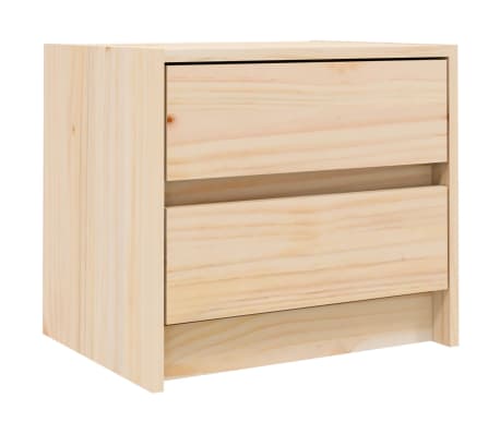 vidaXL Tables de chevet 2 pcs 40x31x35,5 cm bois de pin massif