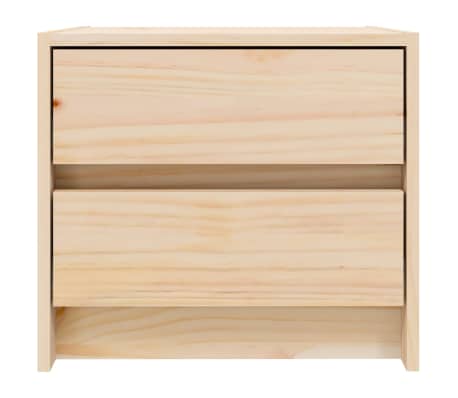 vidaXL Tables de chevet 2 pcs 40x31x35,5 cm bois de pin massif
