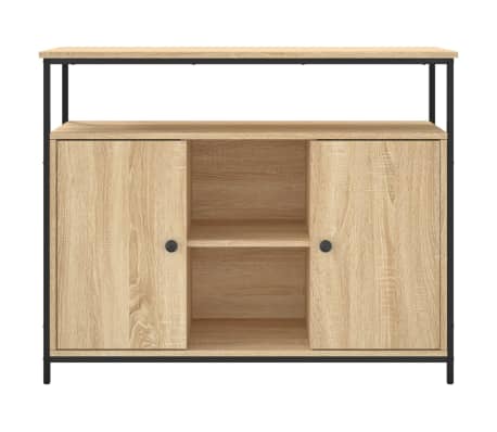vidaXL Aparador de madera de ingeniería roble Sonoma 100x35x80 cm