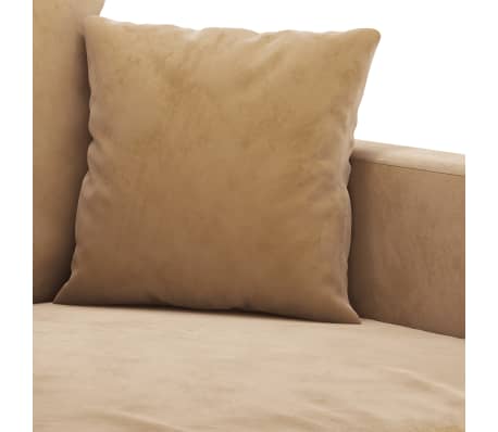 vidaXL Sofá de 2 plazas terciopelo marrón 140 cm