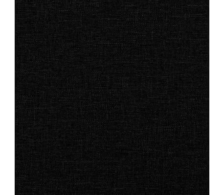 vidaXL Sofá de 2 plazas de tela negro 120 cm