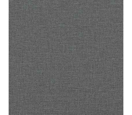vidaXL Sillón de masaje reclinable de tela gris oscuro