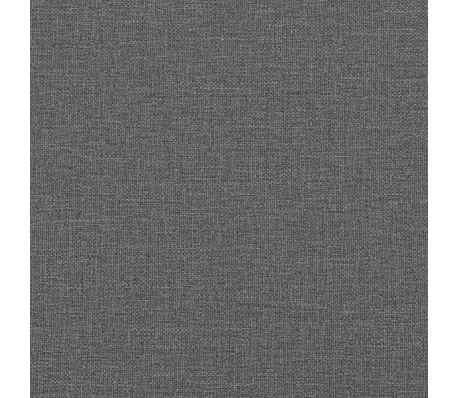 vidaXL Sillón de masaje reclinable de tela gris oscuro
