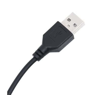 vidaXL Table basse avec lumières LED noir 80x80x31 cm