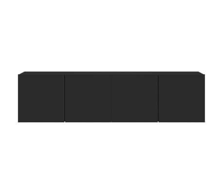 vidaXL Muebles para TV de pared 2 unidades negro 80x30x41 cm