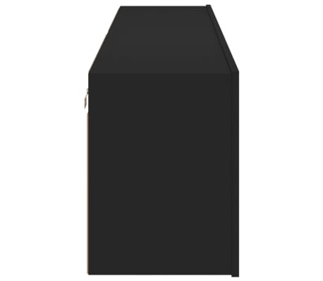 vidaXL Muebles para TV de pared 2 unidades negro 80x30x41 cm