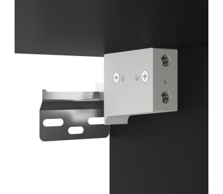 vidaXL Muebles para TV de pared 2 unidades negro 80x30x41 cm