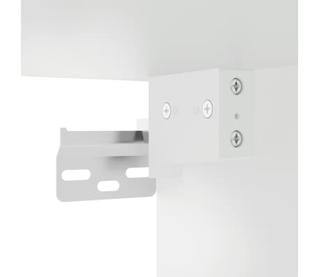vidaXL Muebles para TV con luces LED 2 uds blanco 60x30x30 cm