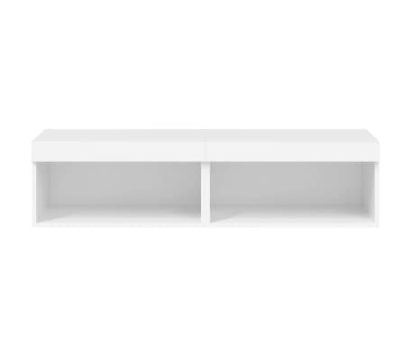 vidaXL Muebles para TV con luces LED 2 uds blanco 60x30x30 cm