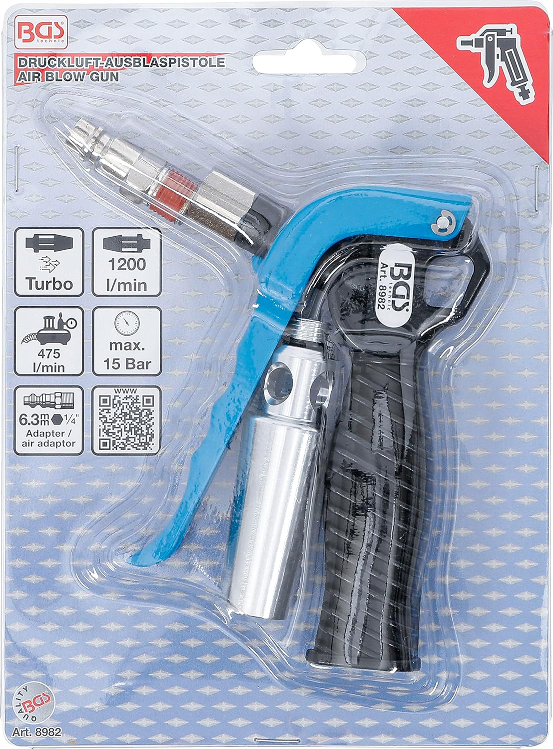 BGS8982 | Pistolet à air avec buse à effet Venturi