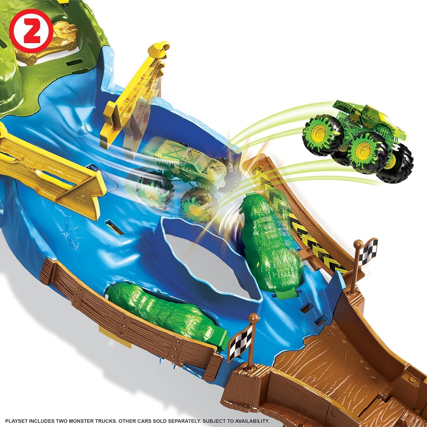 Hot Wheels Monster Trucks Tournament of the Titans Track pour petites...