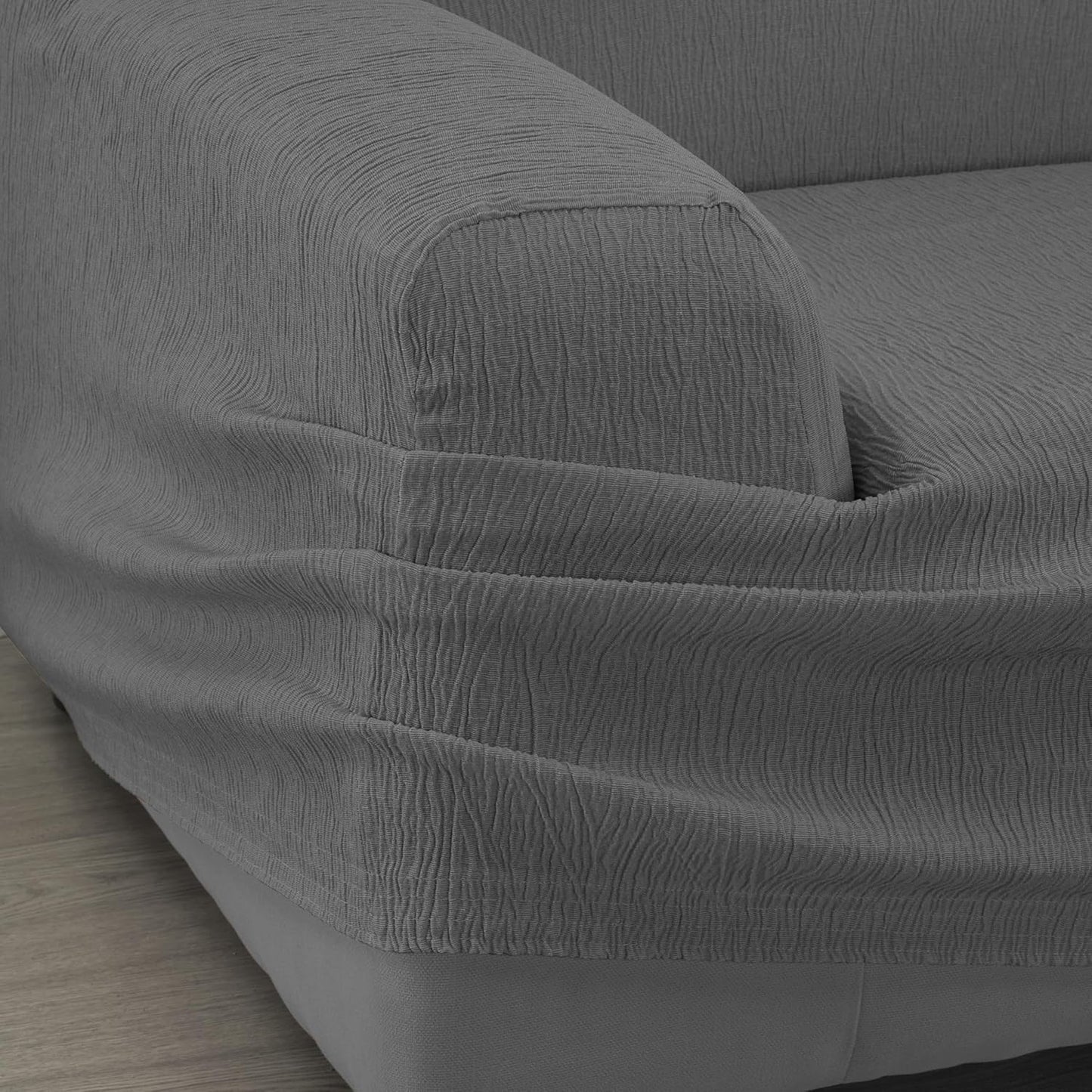 Martina Home Emilia, Housse de canapé, Anthracite, 3 places