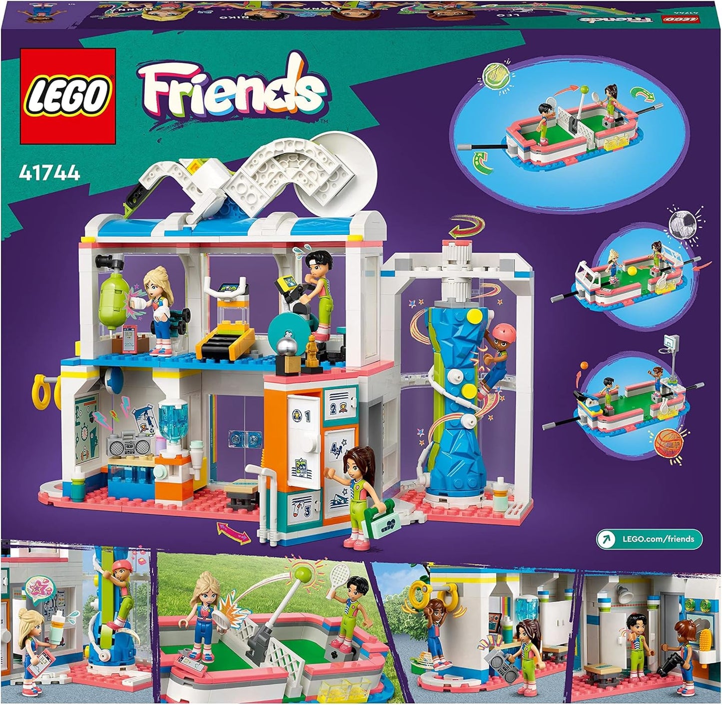 Centre sportif LEGO Friends avec jeux de football, de basket-ball, de...