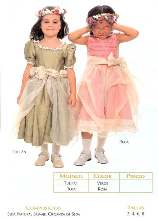 Robe en Soie Naturelle pour Fille – Cérémonie et Occasions Spéciales