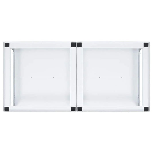 vidaXL Piédestal pour machine à laver et sèche-linge avec étagères amovibles Blanc