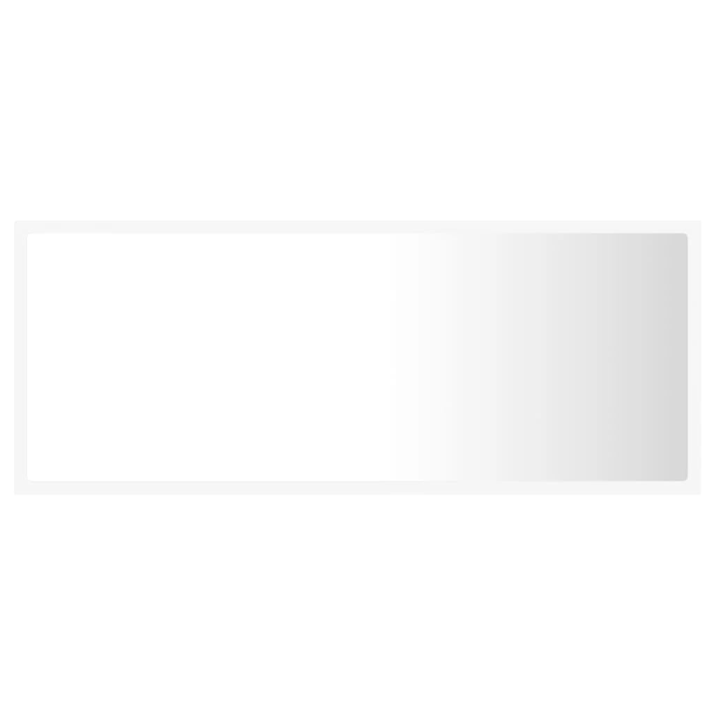 vidaXL Miroir de salle de bain LED en acrylique blanc 100x8,5x37 cm